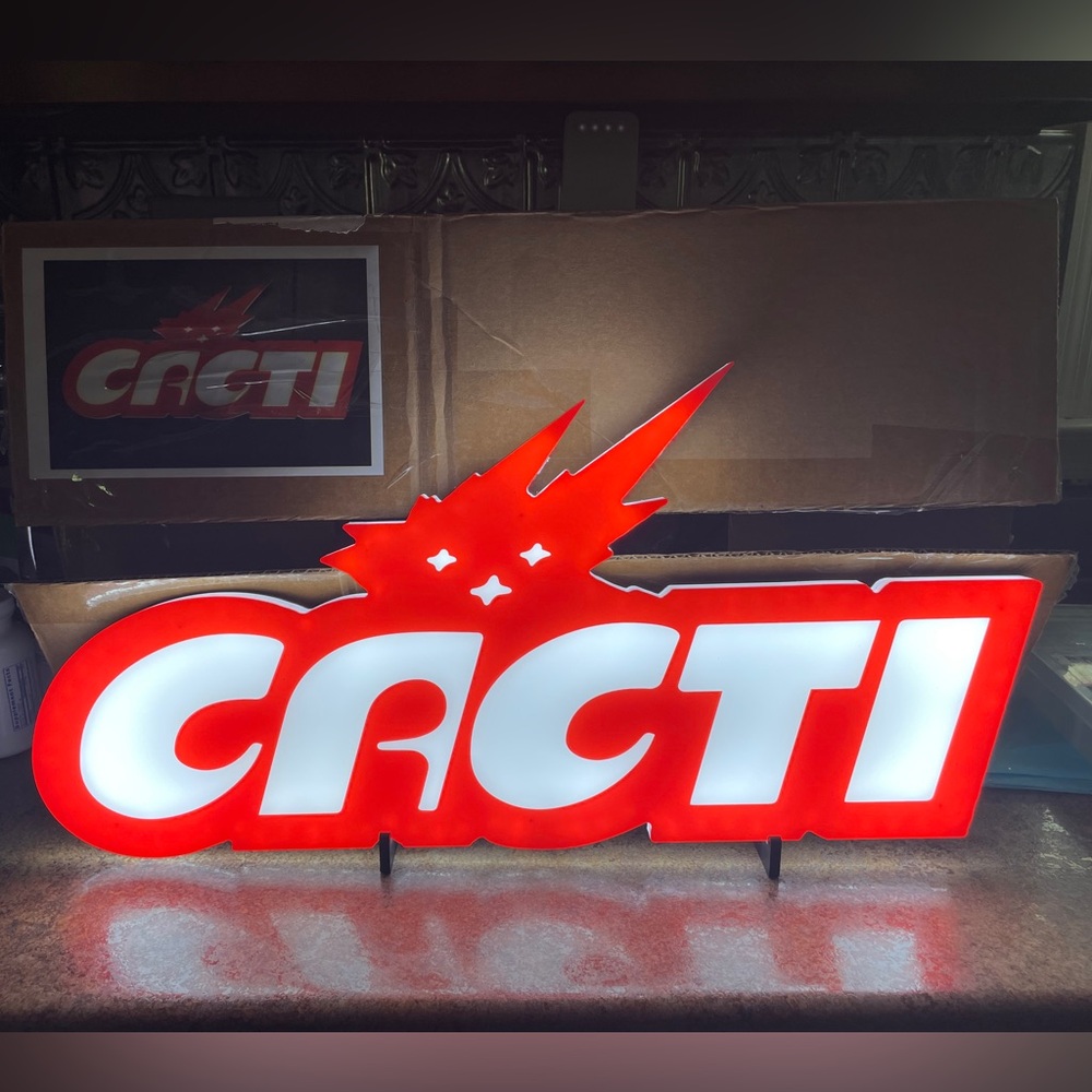 Cacti Seltzer LED Bar Sign Travis Scott Advertising  23” New in Box